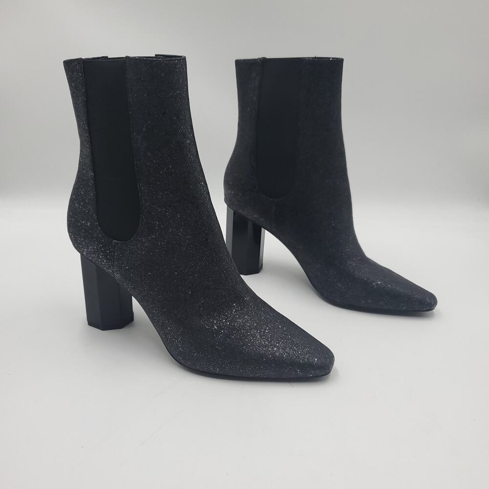 Donald J. Pliner Laila Womens Ankle Booties in Black Glitter Size 9
